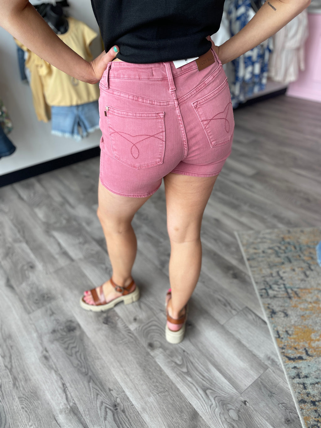 Rose High Waist Judy Blue Shorts