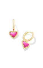 Ari Heart Huggie Earrings