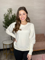 Tara Puffy Long Sleeve Sweatshirt by Another Love