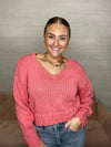 Vida Sweater-Sunset Pink