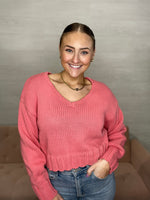 Vida Sweater-Sunset Pink