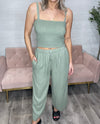 Easton Linen Pant-Avocado