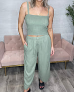 Easton Linen Pant-Avocado
