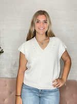 Una Relaxed Fit Top-Ivory