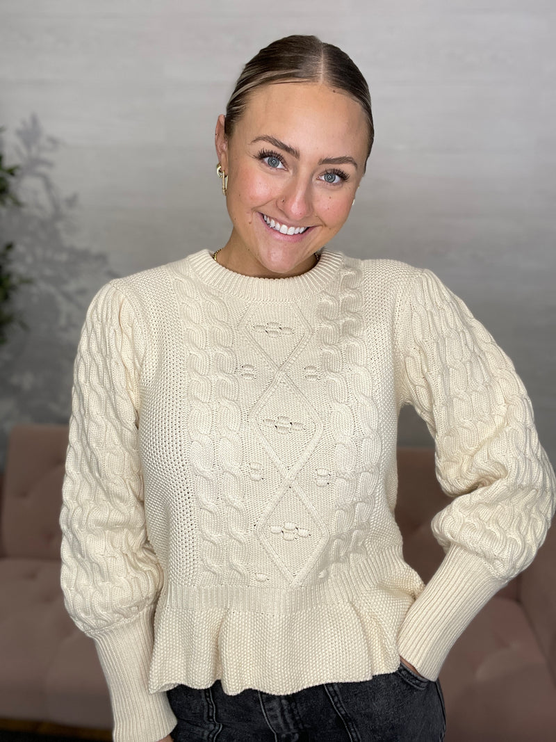 Stefania Sweater-Vintage Cream