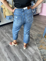 Cassie Destroy Hem Judy Blue Cropped Jeans