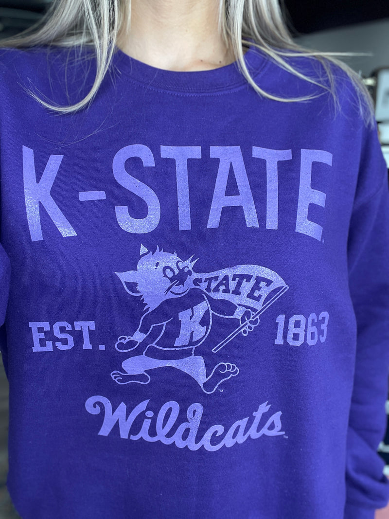 Kansas State Vintage Willie Crewneck