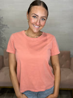 Unity Crew Neck Top-Terracotta