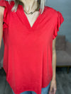 Liz Flutter Sleeve Top