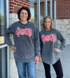 Grey & Red Kansas City Fleece Sweatshirt
