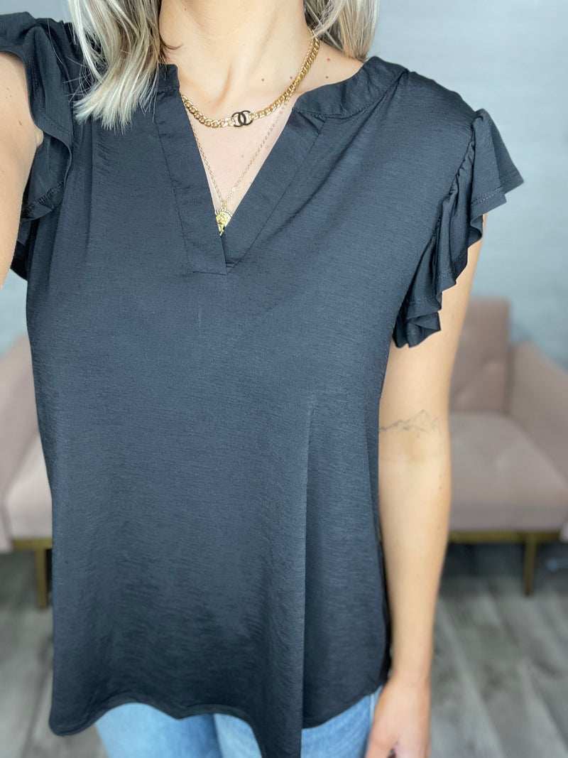 Liz Flutter Sleeve Top