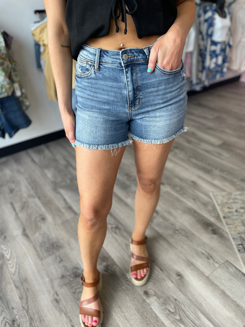 Stacy Fray Hem Judy Blue Shorts