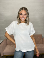 Luna Button Back Tee