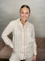 Saturday Stripe Shirt-Bone