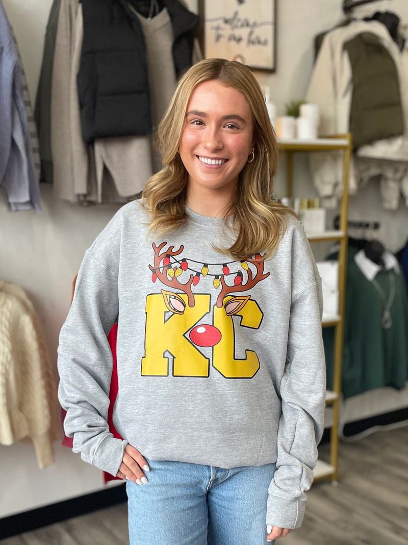 Youth KC Reindeer Sweatshirt