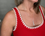Jaidynn Rib Tank-Cabana Red