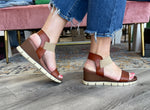 Mia Adley Sandals in Cognac