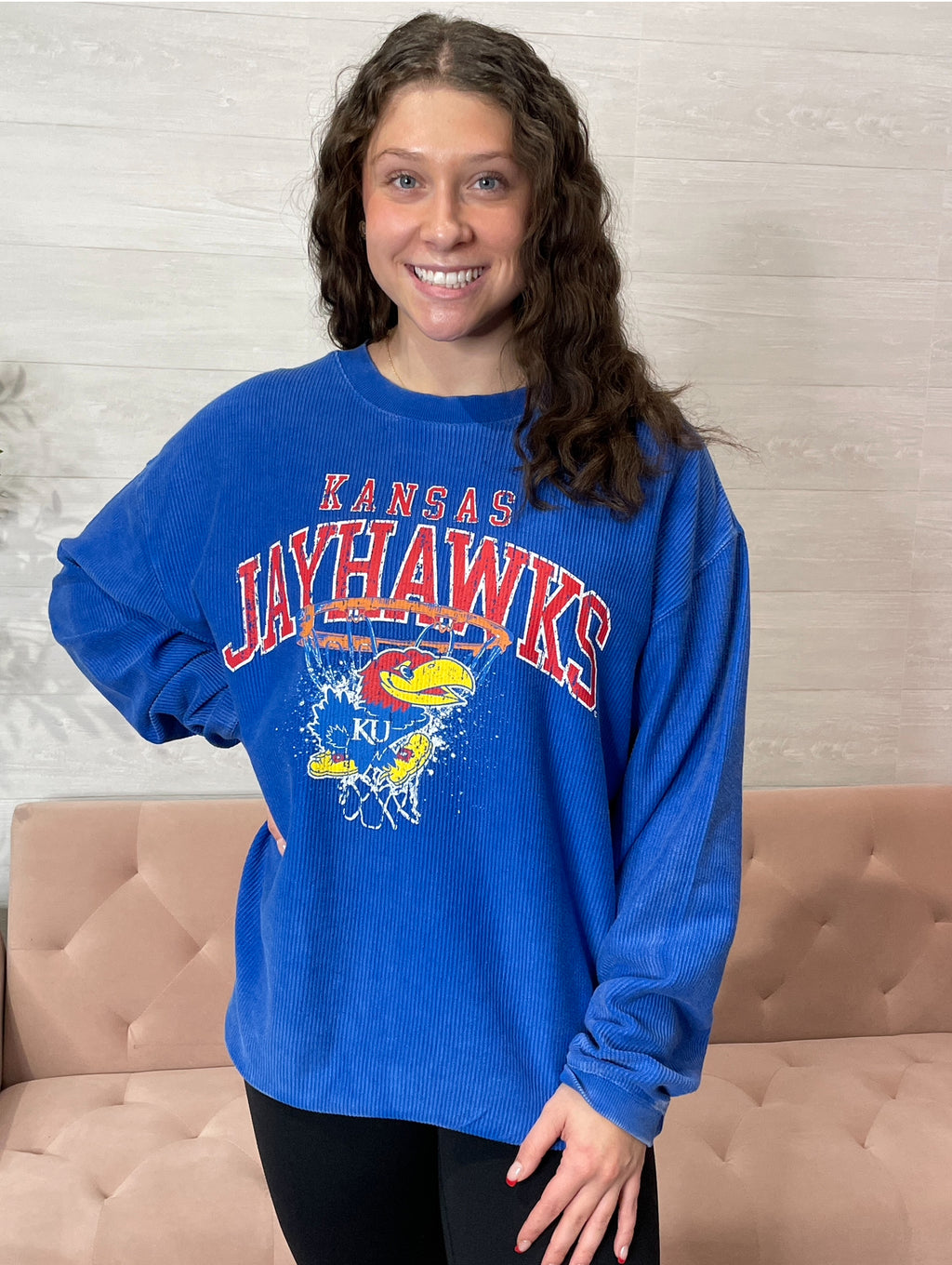 University of Kansas Jordan Corded Crew