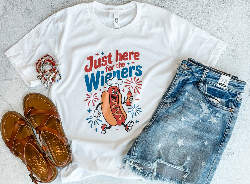 Just Here for the Wieners Tee