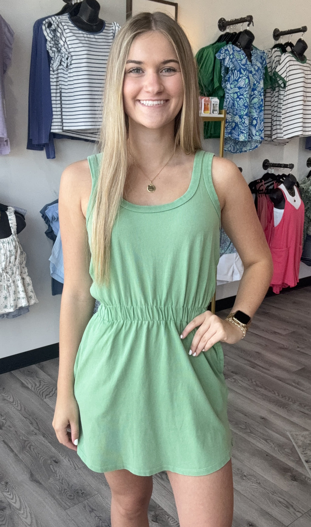 Keegan Mini Dress-Lawn