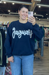 Jaguars Yarn Embroidered Sweatshirt