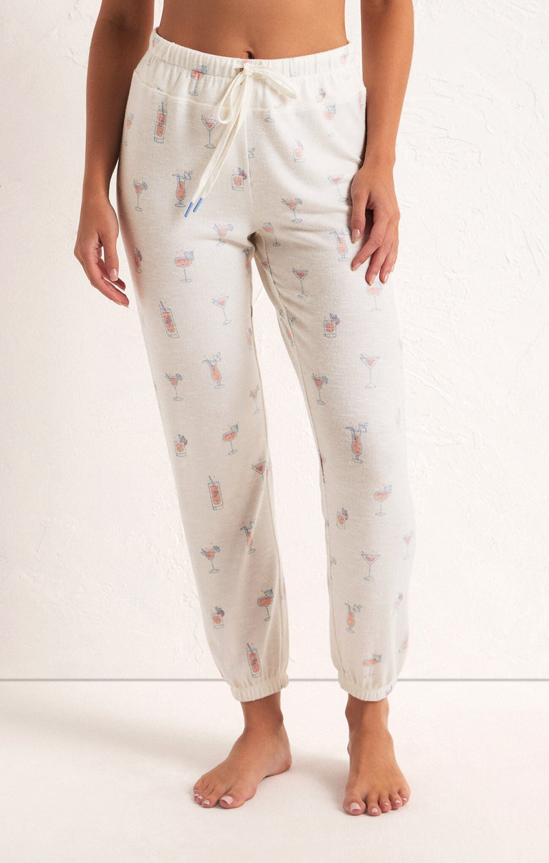 Ava Cocktails Jogger in Cloud Dancer by Z Supply