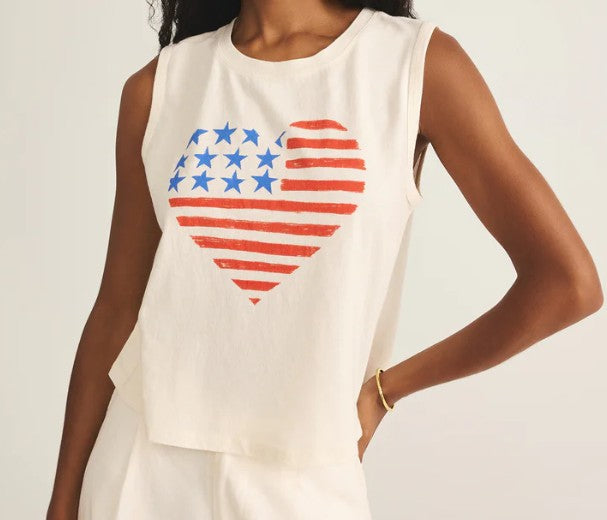 Stars & Stripes La Mer Tank-Sea Salt