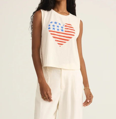 Stars & Stripes La Mer Tank-Sea Salt