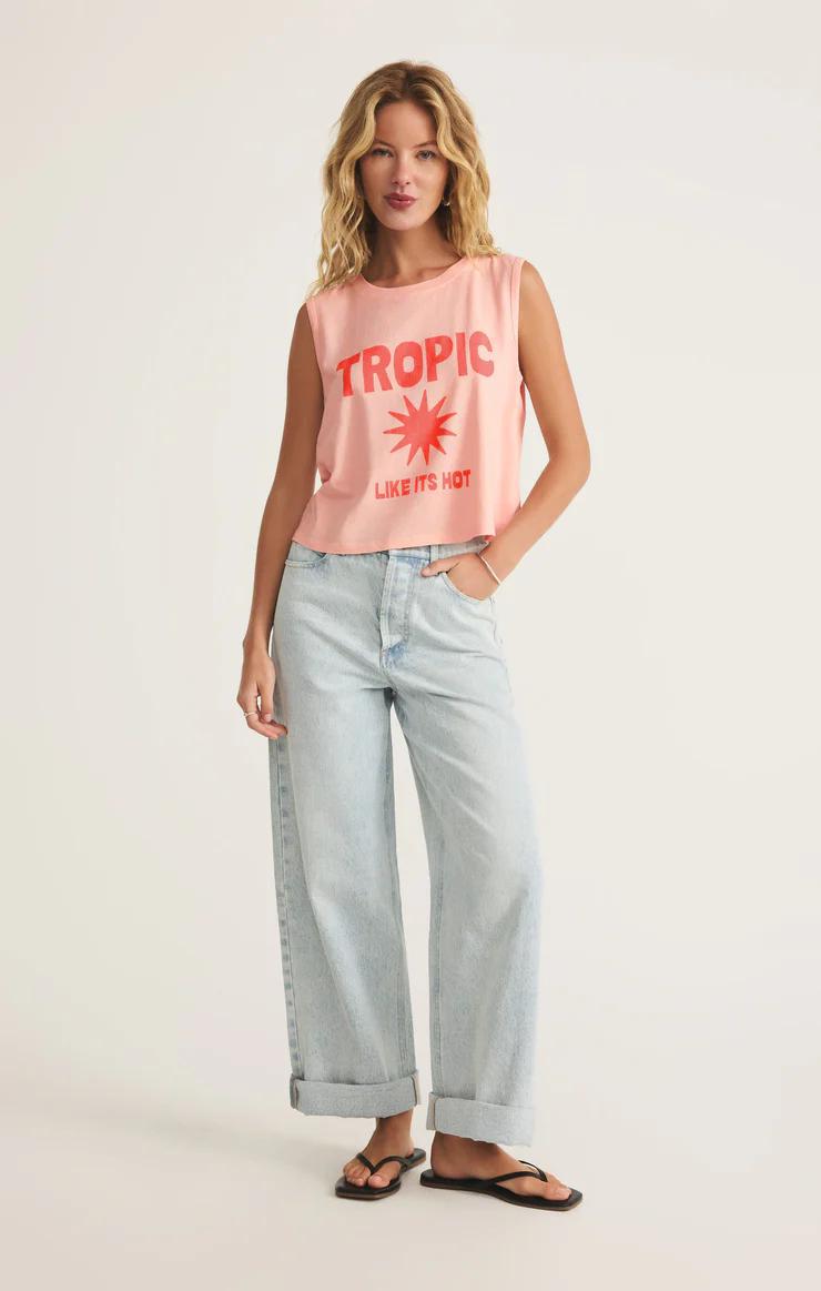 Tropic La Mer Tank-Cheeky Pink