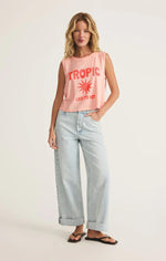 Tropic La Mer Tank-Cheeky Pink
