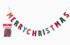 Multicolor Merry Christmas Bright Banner