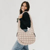 Carmen Quilted Hobo Tote Bag