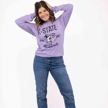 Kansas State Retro Willie Long Sleeve Tee