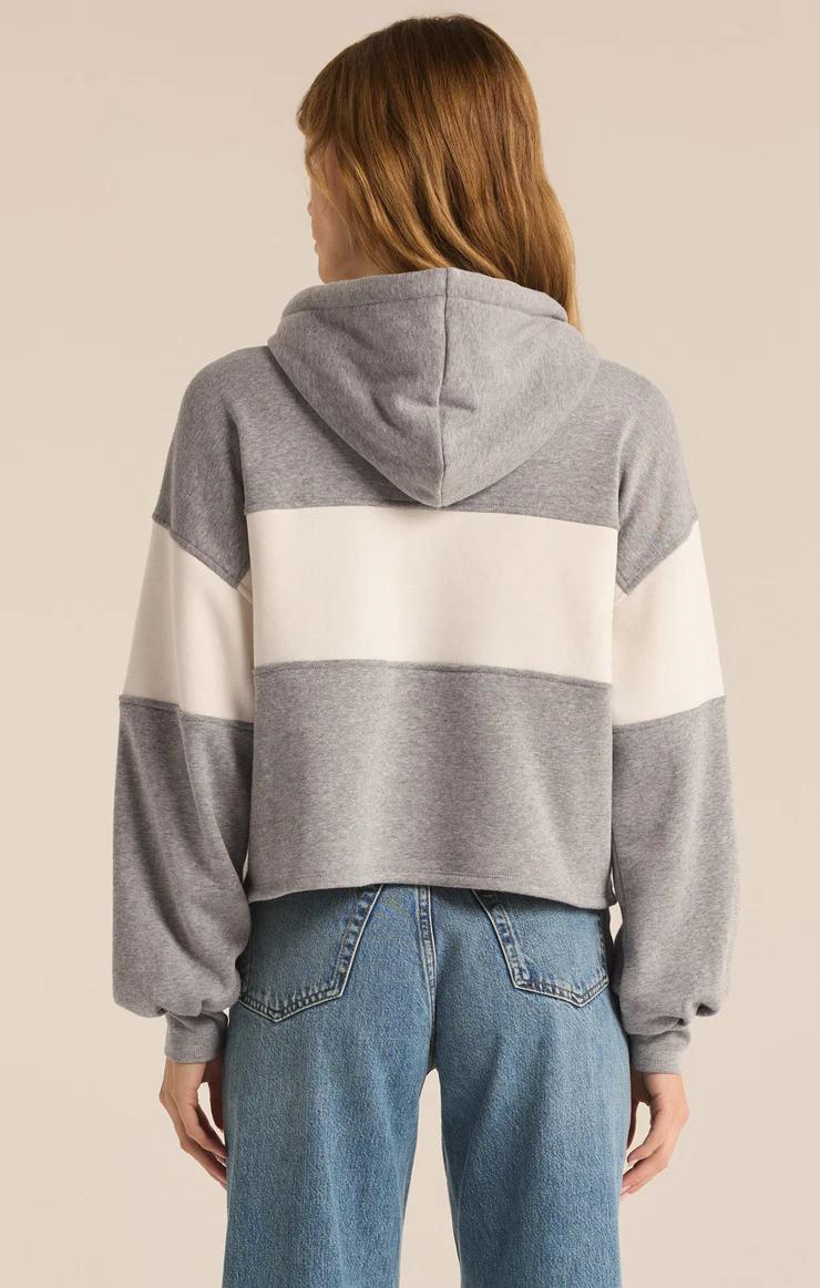 Landing Colorblocked Hoodie-Classic Heather Grey