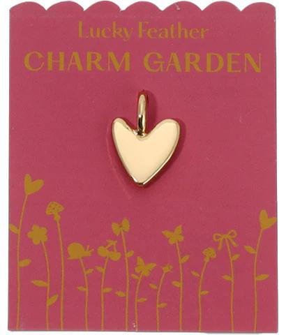 Charm Garden Love Heart Spark Charm-Gold