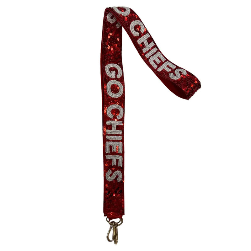 Red & White Game Day Bag Strap