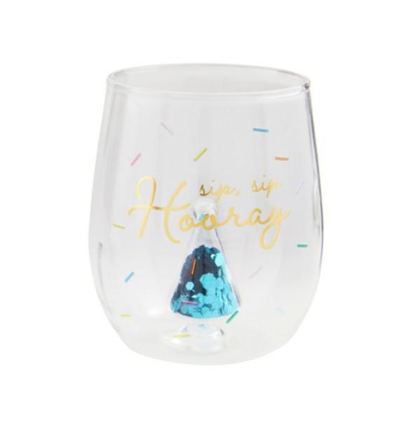Sip, Sip Hooray Birthday Glass