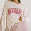 Oversized Weekends Sweatshirt-Bone