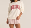 Oversized Weekends Sweatshirt-Bone