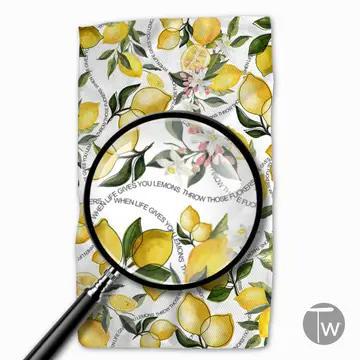 When Life Gives You Lemons Kitchen Tea Towel