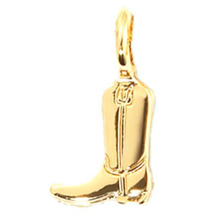 Charm Garden Cowboy Boot Charm-Gold