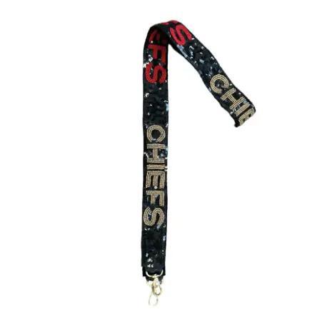 Black, Red, & Gold Game Day Bag Strap