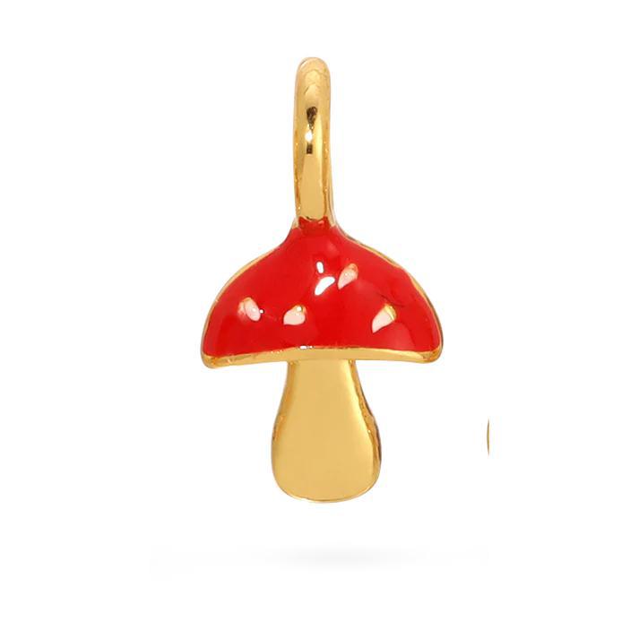 Charm Garden Mushroom Charm-Gold