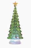 Plastic Light Up Water Globe Tree