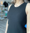 Cora Sleeveless Sweater Tank in Black by Another Love