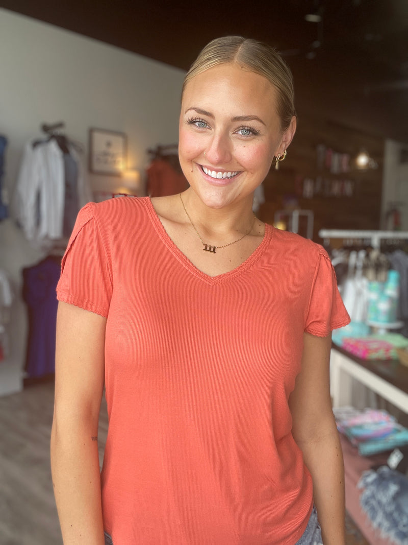 Maddie V-Neck Top by Another Love