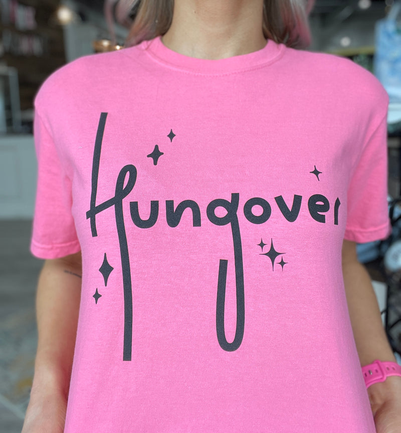 Hungover Graphic Tee in Peony