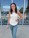 Cora Sleeveless Tank in Birch by Another Love