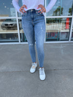 Gisele Tahiti High Rise Ankle Skinny Jeans by Dear John