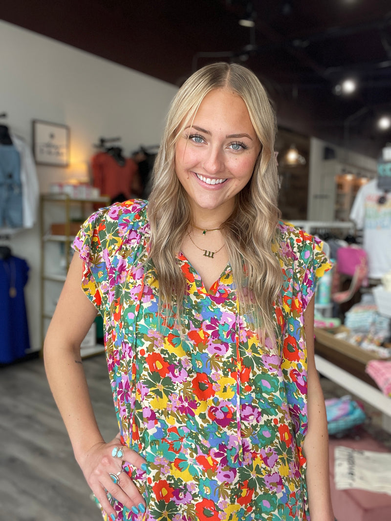 Tia Floral Top